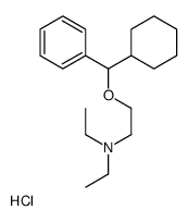 2-[cyclohexyl(phenyl)methoxy]-N,N-diethylethanamine,hydrochloride结构式