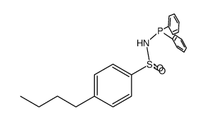 4-丁基-N-(二苯基膦基)苯磺酰胺结构式