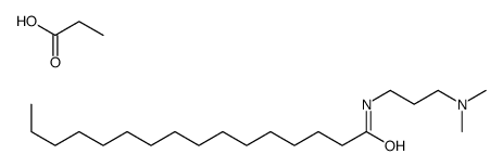 N-[3-(dimethylamino)propyl]hexadecanamide,propanoic acid结构式