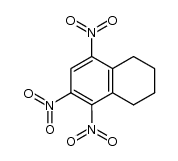 5,6,8-trinitro-1,2,3,4-tetrahydro-naphthalene结构式