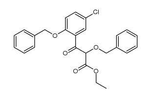 ethyl 5-chloro-β-oxo-α,2-bis(phenylmethoxy)benzenepropanoate Structure