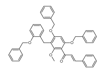 3'-C-(o-Benzyloxybenzyl)-4',6'-dibenzyloxy-2'-methoxychalcone结构式