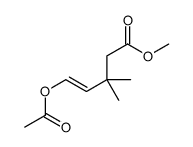 methyl 5-acetyloxy-3,3-dimethylpent-4-enoate结构式