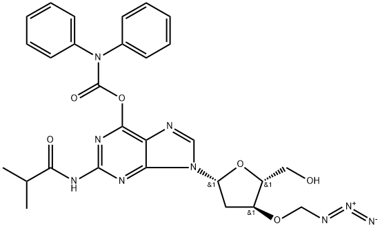 N2-Isobutyryl-O6-diphenylcarbamoyl-3'-O-azidomethyl-2'-deoxyguanosine图片