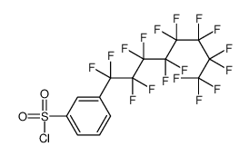 3-(1,1,2,2,3,3,4,4,5,5,6,6,7,7,8,8,8-heptadecafluorooctyl)benzenesulfonyl chloride结构式
