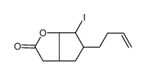 5-but-3-enyl-6-iodo-3,3a,4,5,6,6a-hexahydrocyclopenta[b]furan-2-one Structure