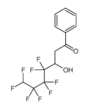 4,4,5,5,6,6,7,7-octafluoro-3-hydroxy-1-phenylheptan-1-one Structure