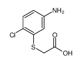 2-(5-amino-2-chlorophenyl)sulfanylacetic acid结构式