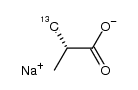sodium (2S)-[3-(13)C]isobutyrate Structure