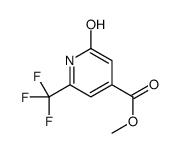 methyl 2-oxo-6-(trifluoromethyl)-1H-pyridine-4-carboxylate结构式