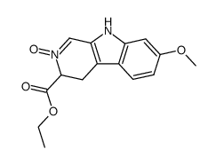 2-oxo-3-(ethoxycarbonyl)-7-methoxy-3,4-dihydro-β-carboline结构式