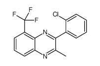 3-(2-chlorophenyl)-2-methyl-5-(trifluoromethyl)quinoxaline结构式