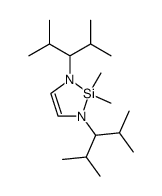 1,3-Bis(1-isopropyl-2-methylpropyl)-2,2-dimethyl-1,3-diaza-2-sila-4-cyclopenten结构式