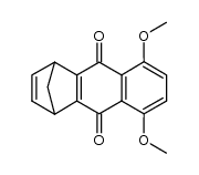 5,8-dimethoxy-1,4-dihydro-1,4-methanoanthracene-9,10-dione结构式