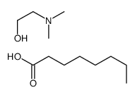 N,N-DIMETHYL(2-HYDROXYETHYL)AMMONIUM OCTANOATE结构式