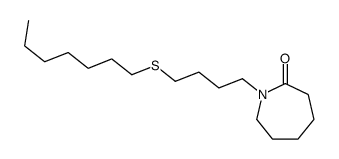 1-(4-heptylsulfanylbutyl)azepan-2-one结构式