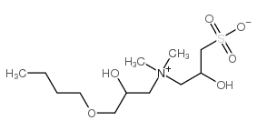 1-Propanaminium, 3-butoxy-2-hydroxy-N-(2-hydroxy-3-sulfopropyl)-N,N-dimethyl-, inner salt picture