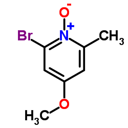 2-Bromo-4-methoxy-6-methylpyridine 1-oxide结构式