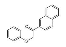 1-naphthalen-2-yl-2-phenylsulfanylethanone结构式