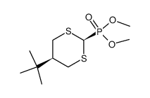 (5-tert-Butyl-[1,3]dithian-2-yl)-phosphonic acid dimethyl ester Structure
