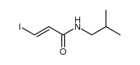 (E)-N-(2-methylpropyl)-3-iodoacrylamide结构式