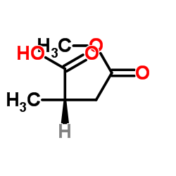 (2S)-4-Methoxy-2-methyl-4-oxobutanoic acid Structure