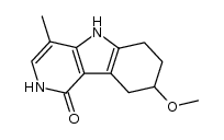 6,7,8,9-tetrahydro-8-methoxy-4-methyl-2H,5H-pyrido[4,3-b]indol-1-one Structure