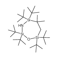 2,2,4,4,7,7-Hexa-tert-butyl-5,5-dimethyl-1-oxa-3-aza-2,4,7-trisilacycloheptan Structure