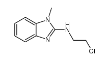 N-(2-chloroethyl)-1-methyl-1H-benzo[d]imidazol-2-amine结构式