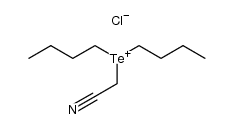 (cyanomethyl)dibutyltelluronium chloride结构式