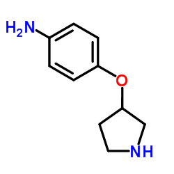 4-(Pyrrolidin-3-yloxy)aniline结构式