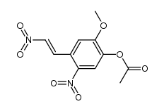 4-acetoxy-5-methoxy-2,β-dinitrostyrene Structure