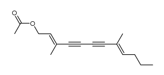 1-acetoxy-3,8-dimethyl-2,8-dodecadiene-4,6-diyne Structure