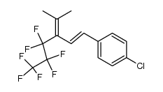 (E)-1-chloro-4-(4,4,5,5,6,6,6-heptafluoro-3-(propan-2-ylidene)hex-1-en-1-yl)benzene结构式