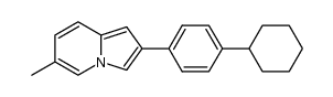 2-(4-cyclohexyl-phenyl)-6-methyl-indolizine Structure