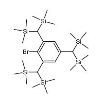 1-bromo-2,4,6-tris[bis(trimethylsilyl)methyl]benzene结构式