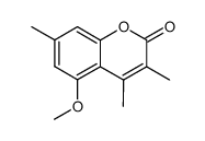 5-methoxy-3,4,7-trimethyl coumarin结构式