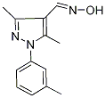 3,5-dimethyl-1-(3-methylphenyl)-1H-pyrazole-4-carbaldehyde oxime结构式
