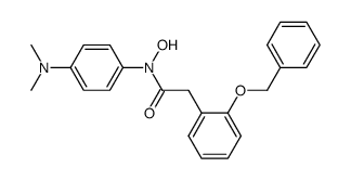 o-benzyloxyphenyl-N-hydroxy-N-(p-dimethylamino)phenylacetamide Structure