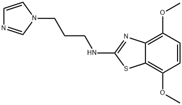 N-(3-(1H-咪唑-1-基)丙基)-4,7-二甲氧基苯并[D]噻唑-2-胺结构式