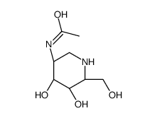 N-[(3S,4R,5S,6R)-4,5-二羟基-6-(羟基甲基)-3-哌啶基]乙酰胺结构式