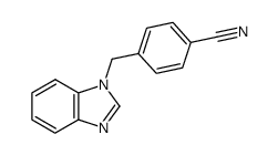 4-(1h-1,3-苯并二唑-1-基甲基)苯甲腈结构式