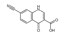 7-cyano-4-oxo-1H-quinoline-3-carboxylic acid Structure