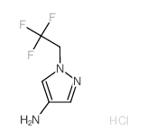 1-(2,2,2-TRIFLUORO-ETHYL)-1H-PYRAZOL-4-YLAMINE HYDROCHLORIDE structure