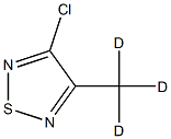 3-Chloro-4-(methyl-d3)-1,2,5-thiadiazole结构式