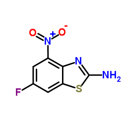 6-Fluoro-4-nitro-1,3-benzothiazol-2-amine结构式