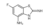 6-Fluoro-1,3-benzothiazole-2,4-diamine Structure