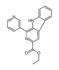 ethyl 1-pyridin-3-yl-9H-pyrido[3,4-b]indole-3-carboxylate结构式