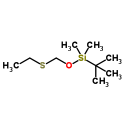 [(Ethylsulfanyl)methoxy](dimethyl)(2-methyl-2-propanyl)silane结构式