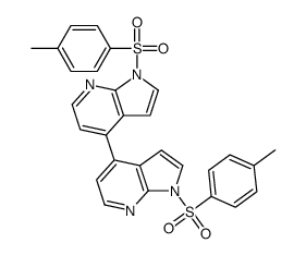 1,1'-Bis[(4-methylphenyl)sulfonyl]-1H,1'H-4,4'-bipyrrolo[2,3-b]py ridine Structure